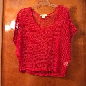 UO Red Knitted Top
